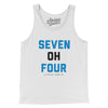 Charlotte 704 Men/Unisex Tank Top-White-Allegiant Goods Co. Vintage Sports Apparel
