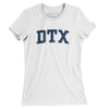 Dtx Varsity Women's T-Shirt-White-Allegiant Goods Co. Vintage Sports Apparel