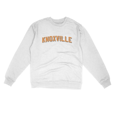 Knoxville Varsity Midweight Crewneck Sweatshirt-White-Allegiant Goods Co. Vintage Sports Apparel