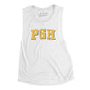 Pgh Varsity Women's Flowey Scoopneck Muscle Tank-White-Allegiant Goods Co. Vintage Sports Apparel