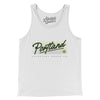 Portland Retro Men/Unisex Tank Top-White-Allegiant Goods Co. Vintage Sports Apparel