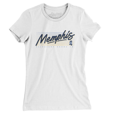 Memphis Retro Women's T-Shirt-White-Allegiant Goods Co. Vintage Sports Apparel