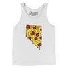 Nevada Pizza State Men/Unisex Tank Top-White-Allegiant Goods Co. Vintage Sports Apparel