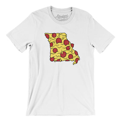 Missouri Pizza State Men/Unisex T-Shirt-White-Allegiant Goods Co. Vintage Sports Apparel