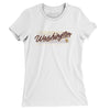 Washington Retro Women's T-Shirt-White-Allegiant Goods Co. Vintage Sports Apparel