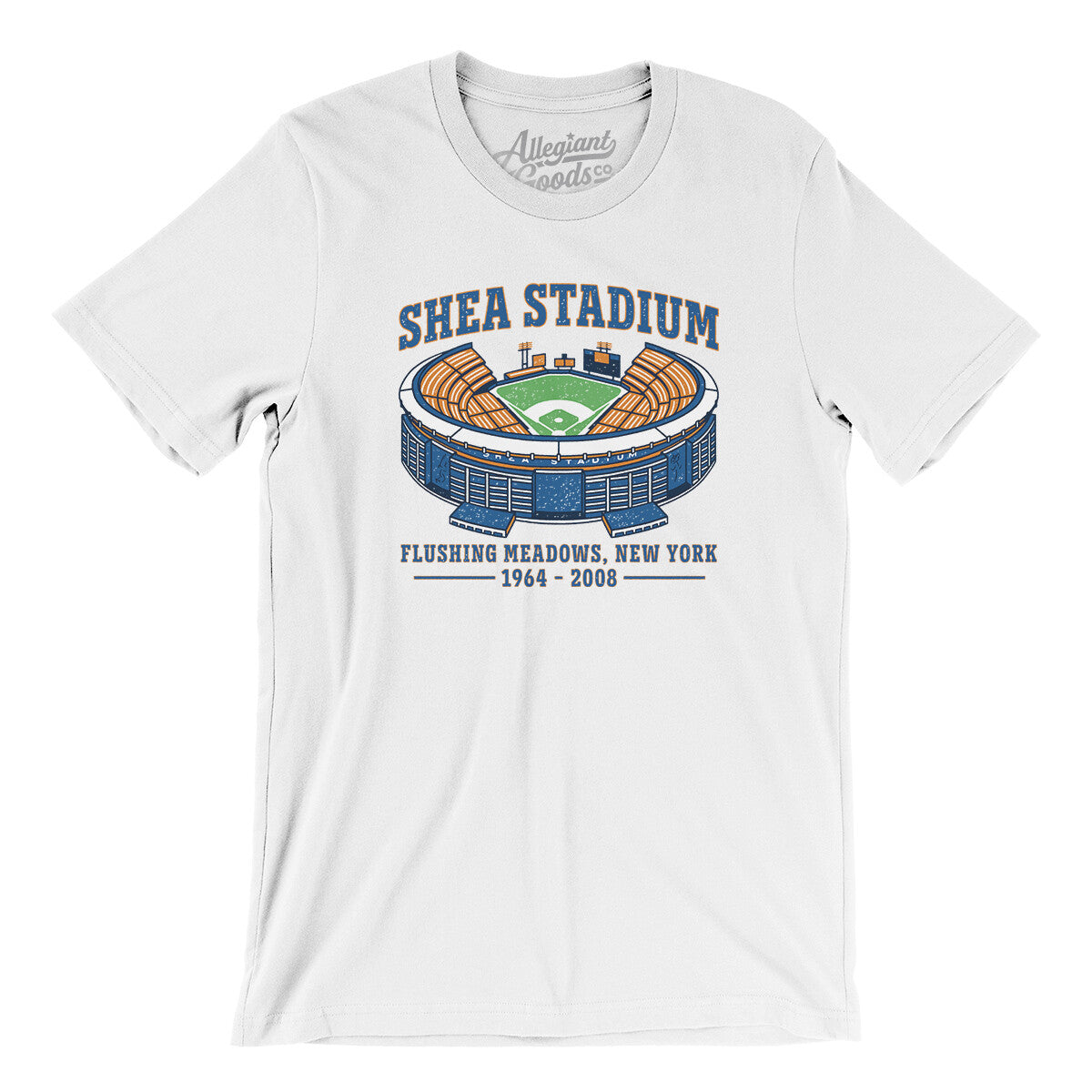 on Demand Shea Stadium New York Unisex Retro T-Shirt S