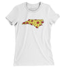 North Carolina Pizza State Women's T-Shirt-White-Allegiant Goods Co. Vintage Sports Apparel