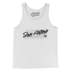 San Antonio Retro Men/Unisex Tank Top-White-Allegiant Goods Co. Vintage Sports Apparel