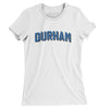 Durham Varsity Women's T-Shirt-White-Allegiant Goods Co. Vintage Sports Apparel