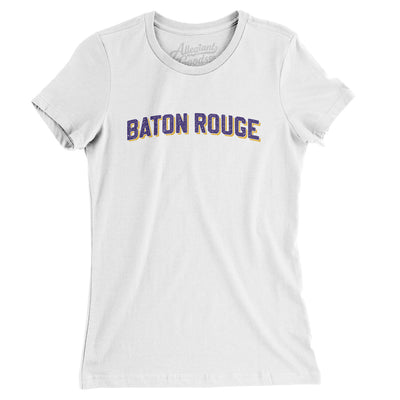 Baton Rouge Varsity Women's T-Shirt-White-Allegiant Goods Co. Vintage Sports Apparel