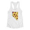 Nevada Pizza State Women's Racerback Tank-White-Allegiant Goods Co. Vintage Sports Apparel