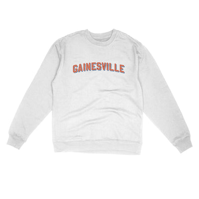 Gainesville Varsity Midweight Crewneck Sweatshirt-White-Allegiant Goods Co. Vintage Sports Apparel