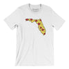 Florida Pizza State Men/Unisex T-Shirt-White-Allegiant Goods Co. Vintage Sports Apparel