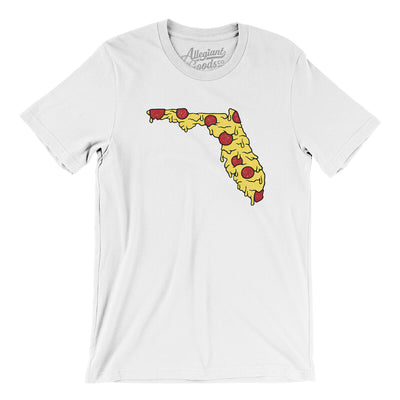 Florida Pizza State Men/Unisex T-Shirt-White-Allegiant Goods Co. Vintage Sports Apparel