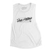 San Antonio Retro Women's Flowey Scoopneck Muscle Tank-White-Allegiant Goods Co. Vintage Sports Apparel