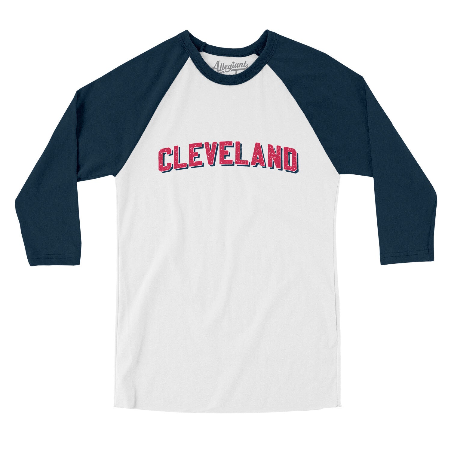 Unisex Cleveland Baseball Shirt, 3/4 Sleeve